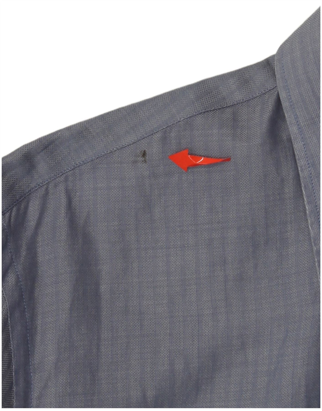 Armani Jeans Herrenhemd, groß, blau gestreift, Baumwolle