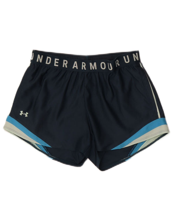 Under Armour Damen Heat Gear Sport Shorts UK 10 Small Marineblau