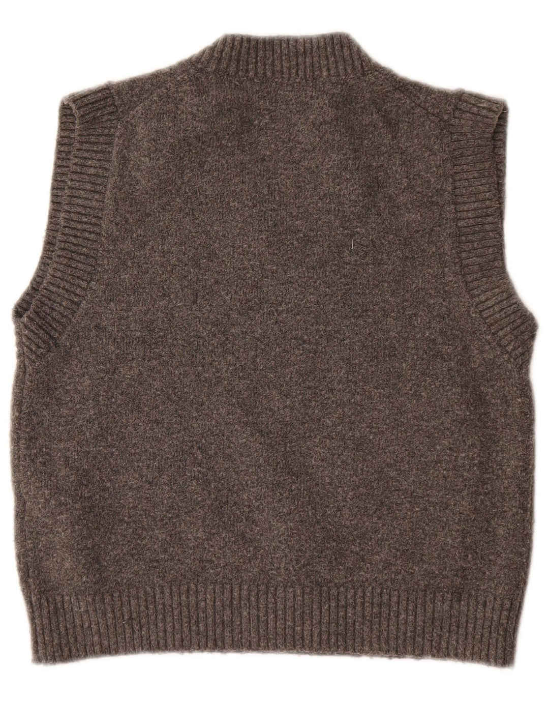Zara Damen Crop Vest Tank Top UK 10 Small Graue Wolle