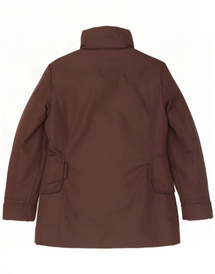PEUTEREY Wattierte Damenjacke UK 14 Large Braunes Polyamid