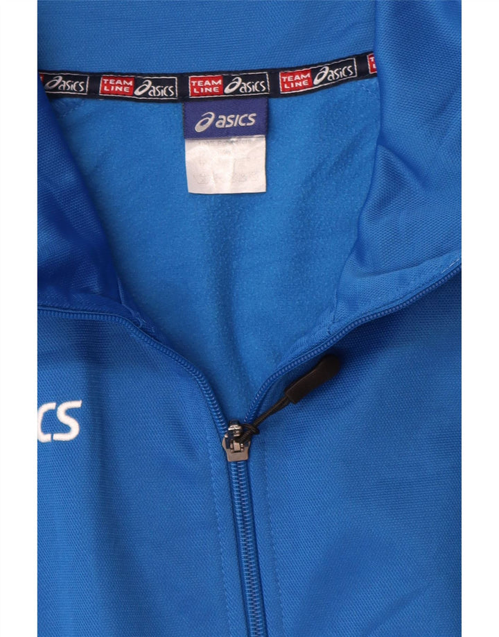 Asics Herren Trainingsanzug Top Jacke XL Blau Polyester