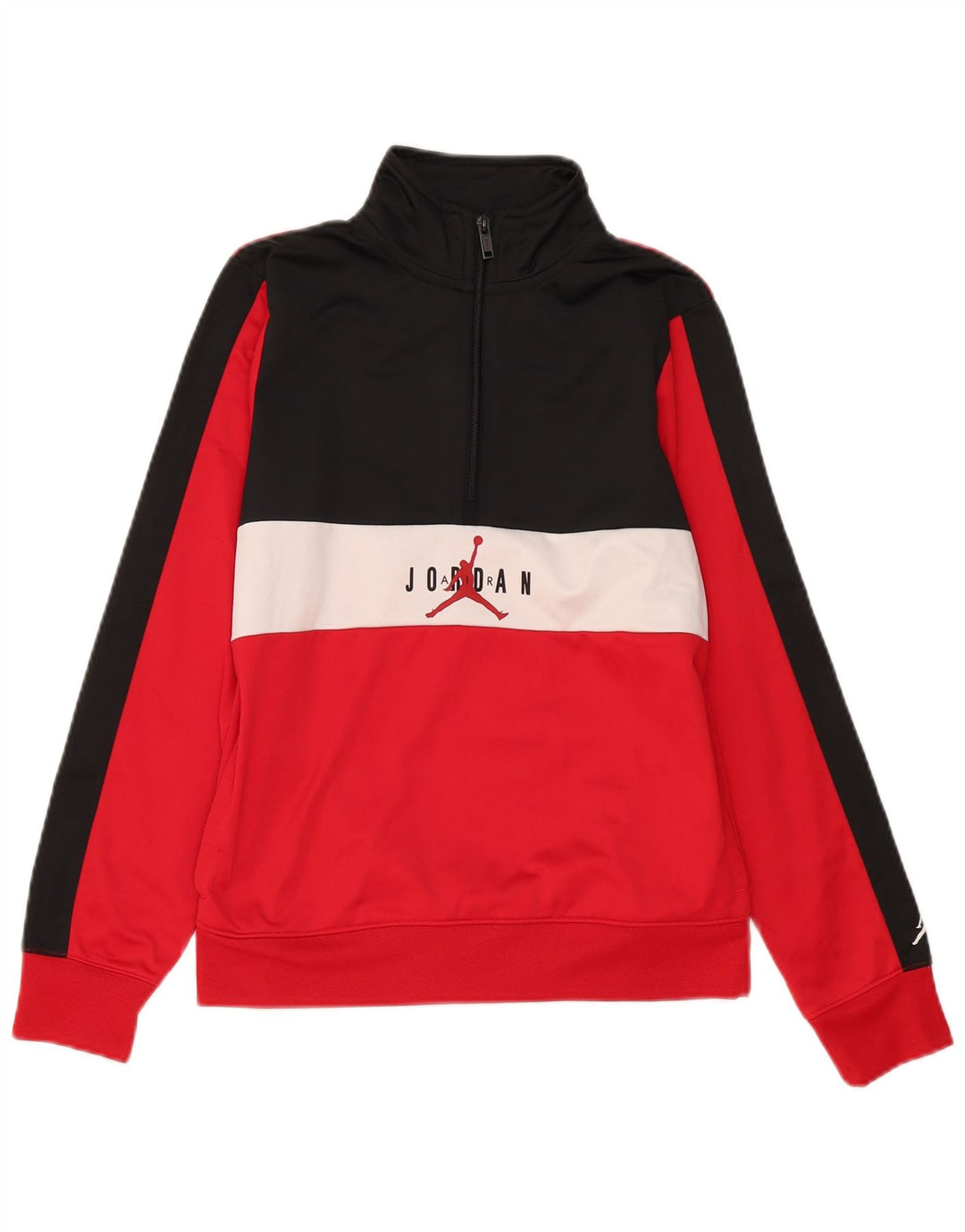 Jordan Jungen-Sweatshirt mit Grafik, 12–13 Jahre, Größe L, Rot, Farbblock