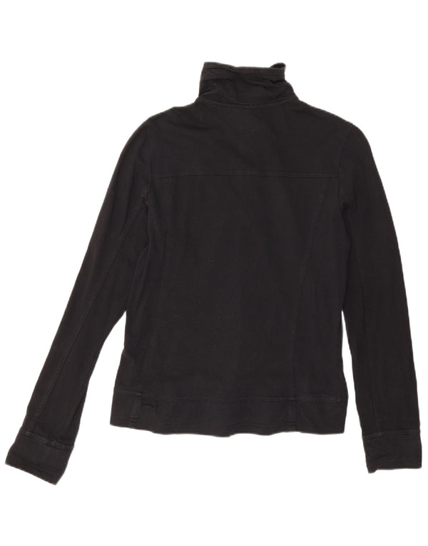 Champion Damen Easy Fit Trainingsanzug-Oberjacke UK 10 Small Schwarz