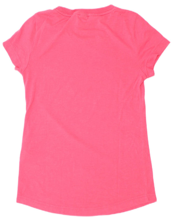 Adidas Mädchen Grafik T-Shirt Top 9–10 Jahre rosa Baumwolle