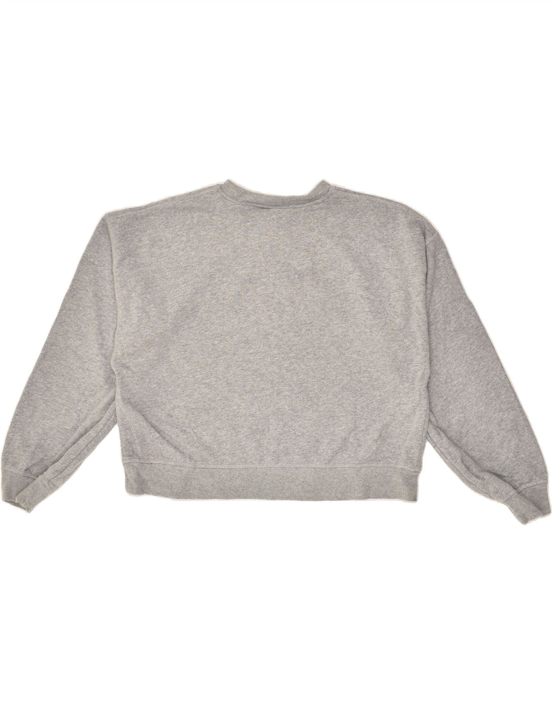 NIKE Womens Crop Sweatshirt Jumper UK 6 XS Grey Cotton | Vintage Nike | Thrift | Second-Hand Nike | Used Clothing | Messina Hembry 