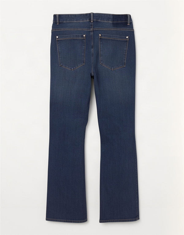 Marks & Spencer Damen Magic Slim Flared Jeans UK 16 Large 35 L28 Blau