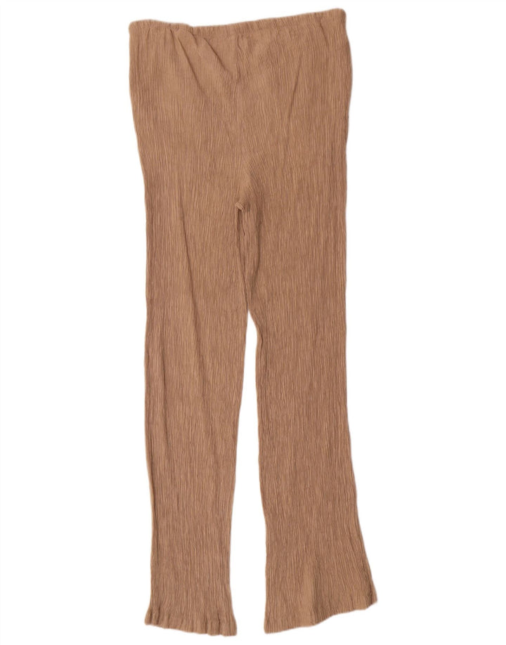 ZARA Damen Trainingshose UK 16 Large Beige Viskose