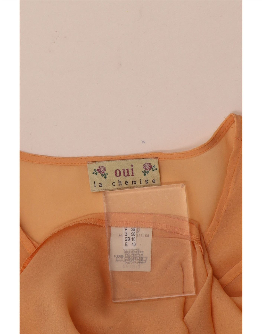 Oui Damen Hemdbluse UK 10 Small Orange Polyester