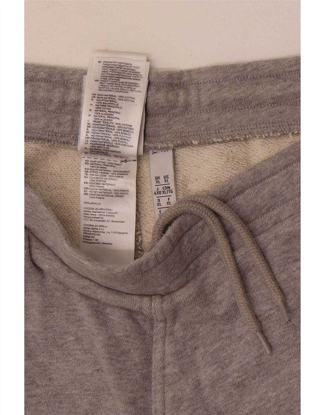 Adidas Herren Sport Shorts XL Grau Baumwolle