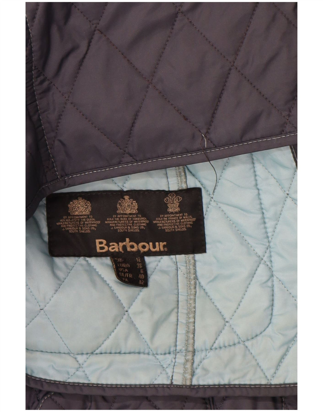 Barbour Damen Steppjacke UK 12 Medium Navy Blue Polyamid