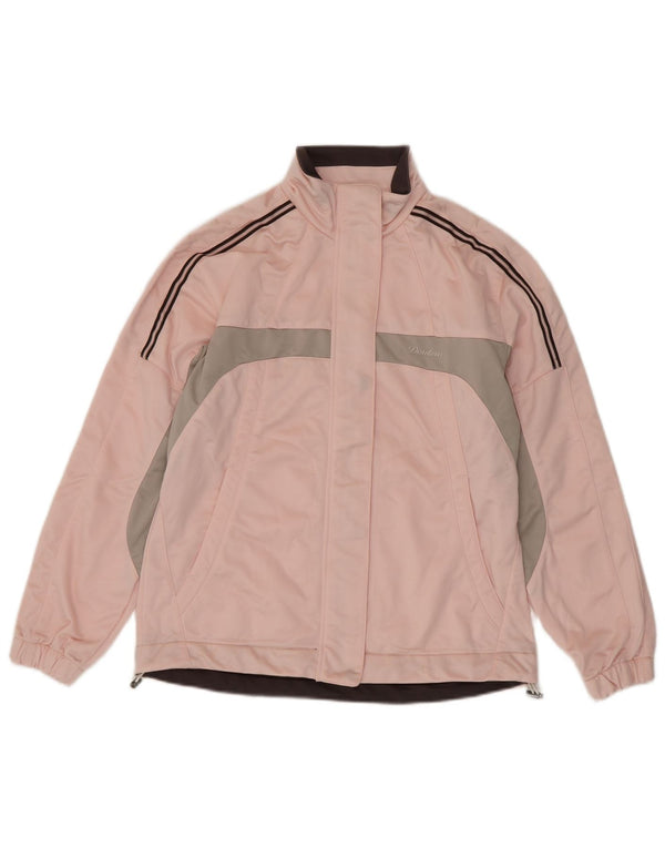 Diadora Damen-Trainingsanzug-Oberteiljacke IT 42 Mittelrosa Colourblock-Polyester