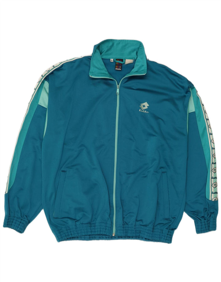 Lotto Herren-Trainingsanzug mit Grafik, XL, Blau, Farbblock
