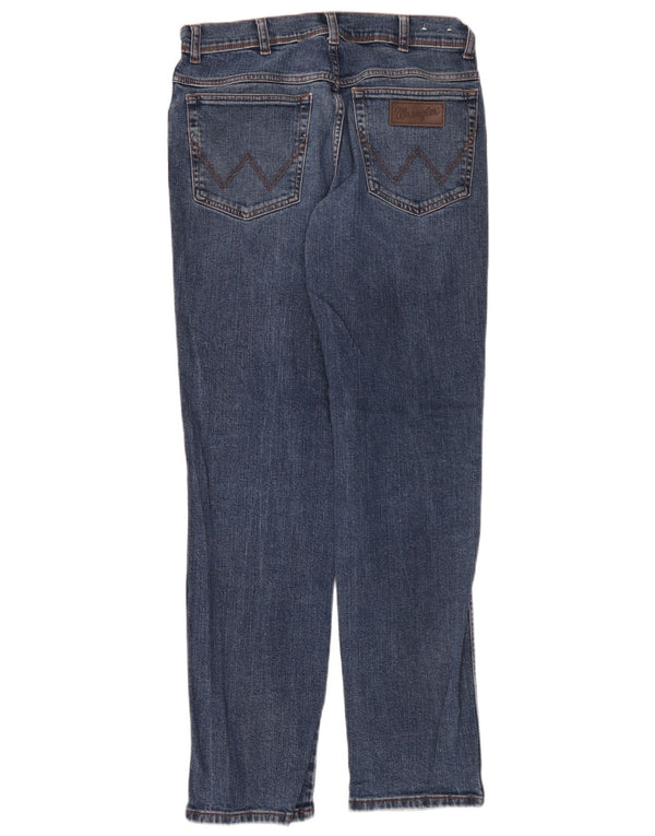 Wrangler Herren Texas Slim Jeans W33 L34 Blaue Baumwolle
