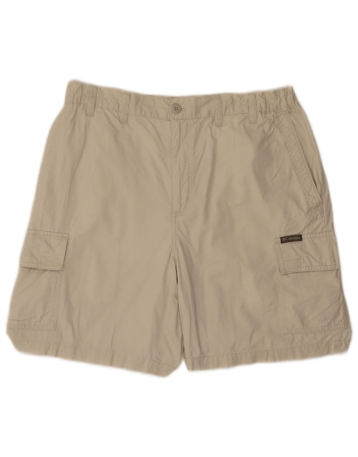 COLUMBIA Herren Cargoshorts W32 Mittelbeige Baumwolle