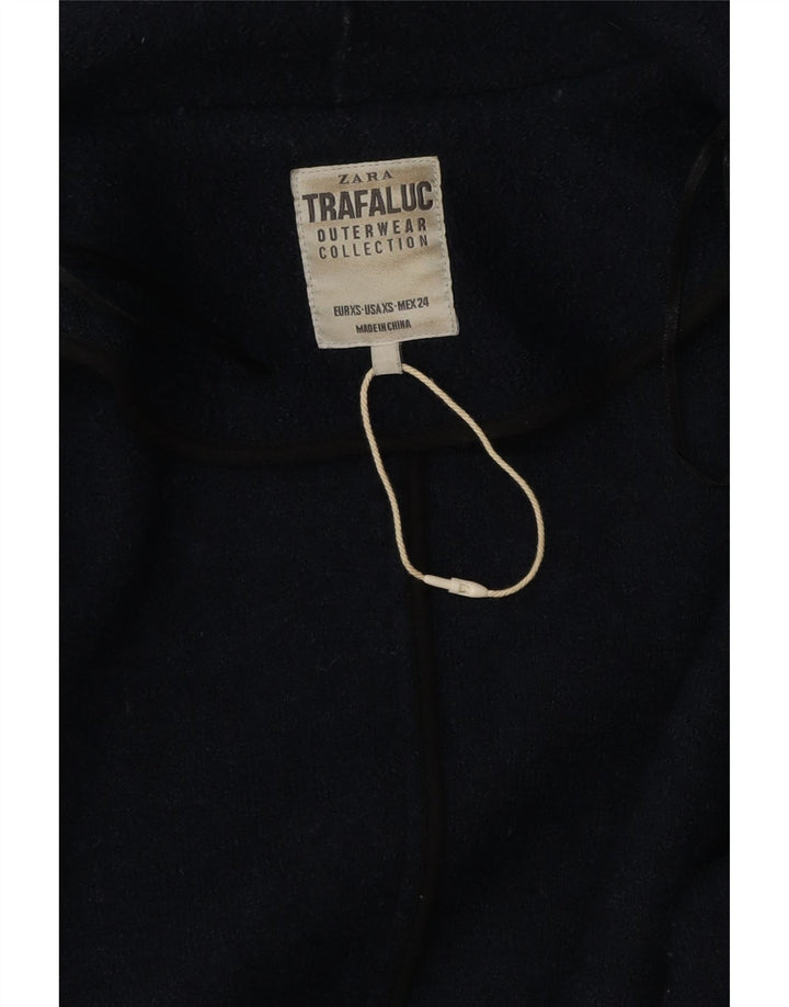 Zara Damen Übergroßer Mantel UK 6 XS Marineblau
