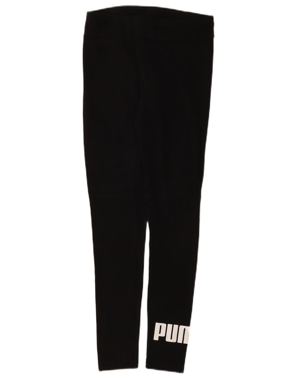 Puma Damen Graphic Leggings UK 8 Small Schwarz