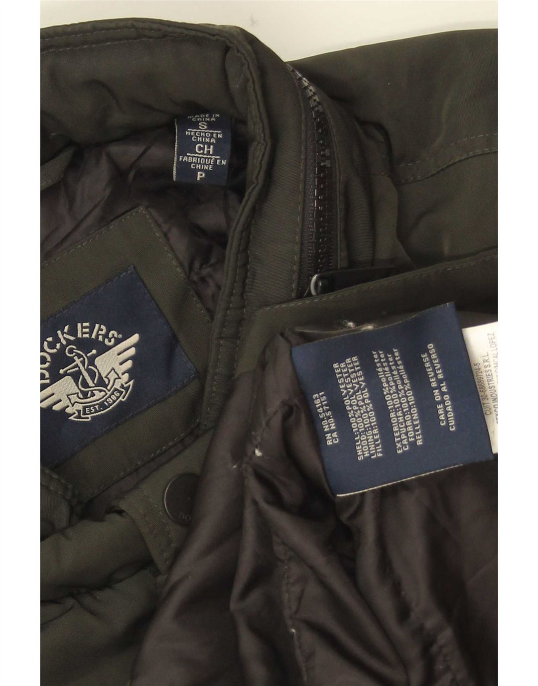 Dockers Herren Windjacke UK 36 Small Grün Polyester