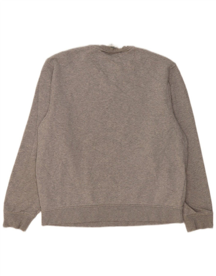 Lacoste Herren-Sweatshirt-Pullover, Größe 5, große graue Baumwolle