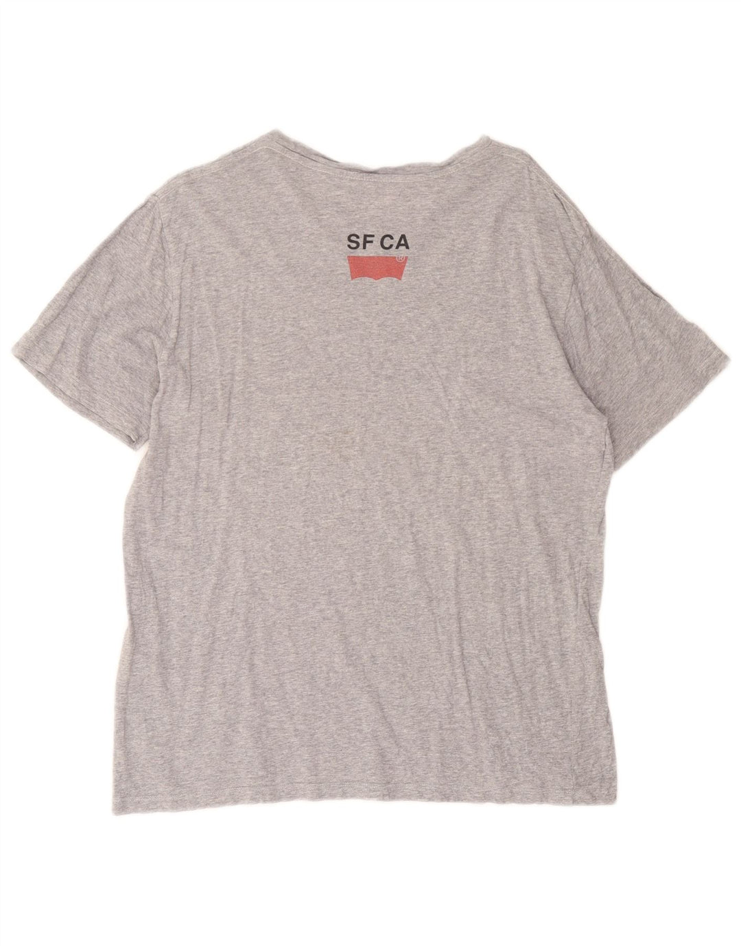 Levi's Herren-T-Shirt mit Grafik, Größe L, aus grauer Baumwolle