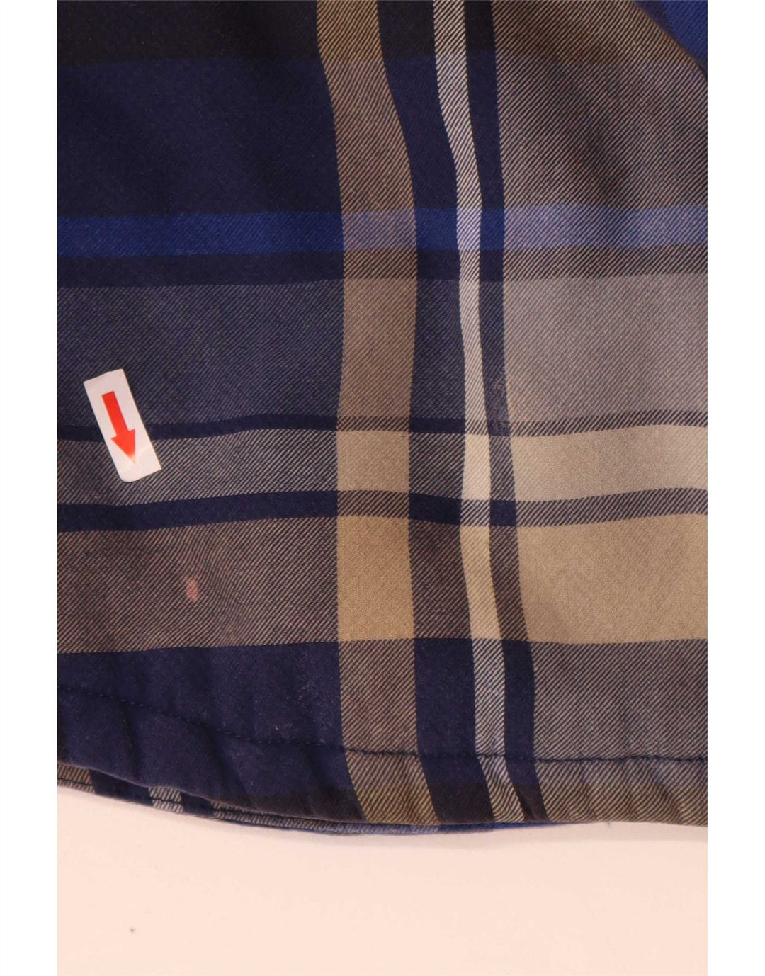 Marks & Spencer Herren Overshirt Holzfällerhemd XL Blau kariert Polyester