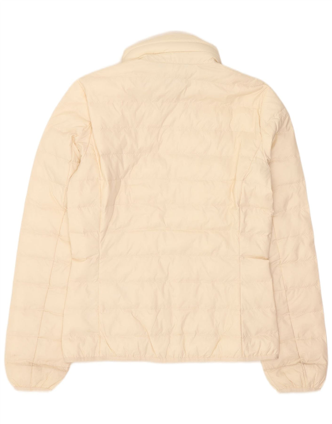 Emporio Armani Damen Wattierte Jacke mit Kapuze UK 14 Medium Off White