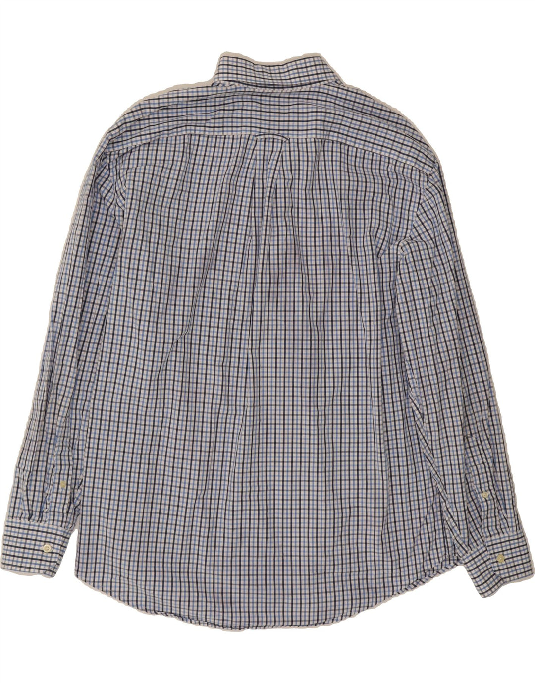 IZOD Mens Shirt Large Blue Check Cotton Vintage Izod and Second-Hand Izod from Messina Hembry 