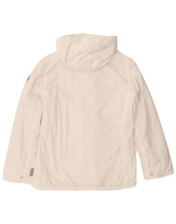 CHAMPION Windjacke mit Kapuze für Mädchen, 13–14 Jahre, XL, weißes Polyester