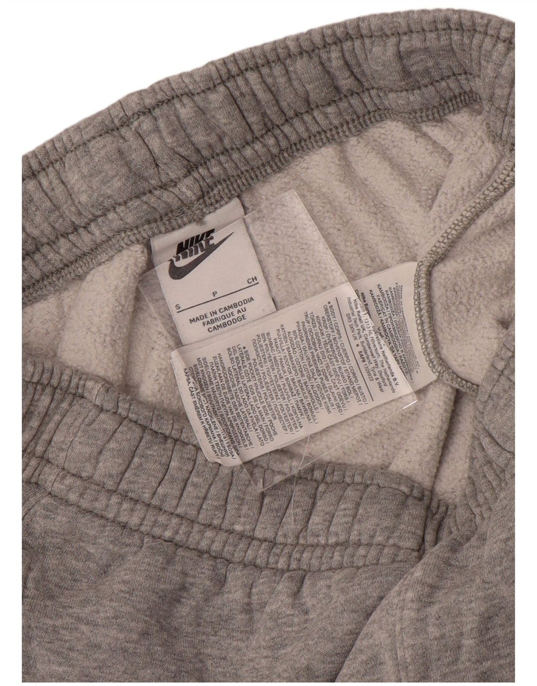 NIKE Herren-Trainingshose, Jogginghose, Größe S, Grau, Colourblock-Baumwolle