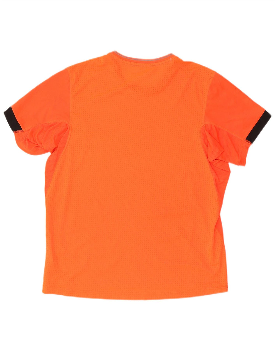 ADIDAS Mens Supernova T-Shirt Top Large Orange Colourblock Polyester