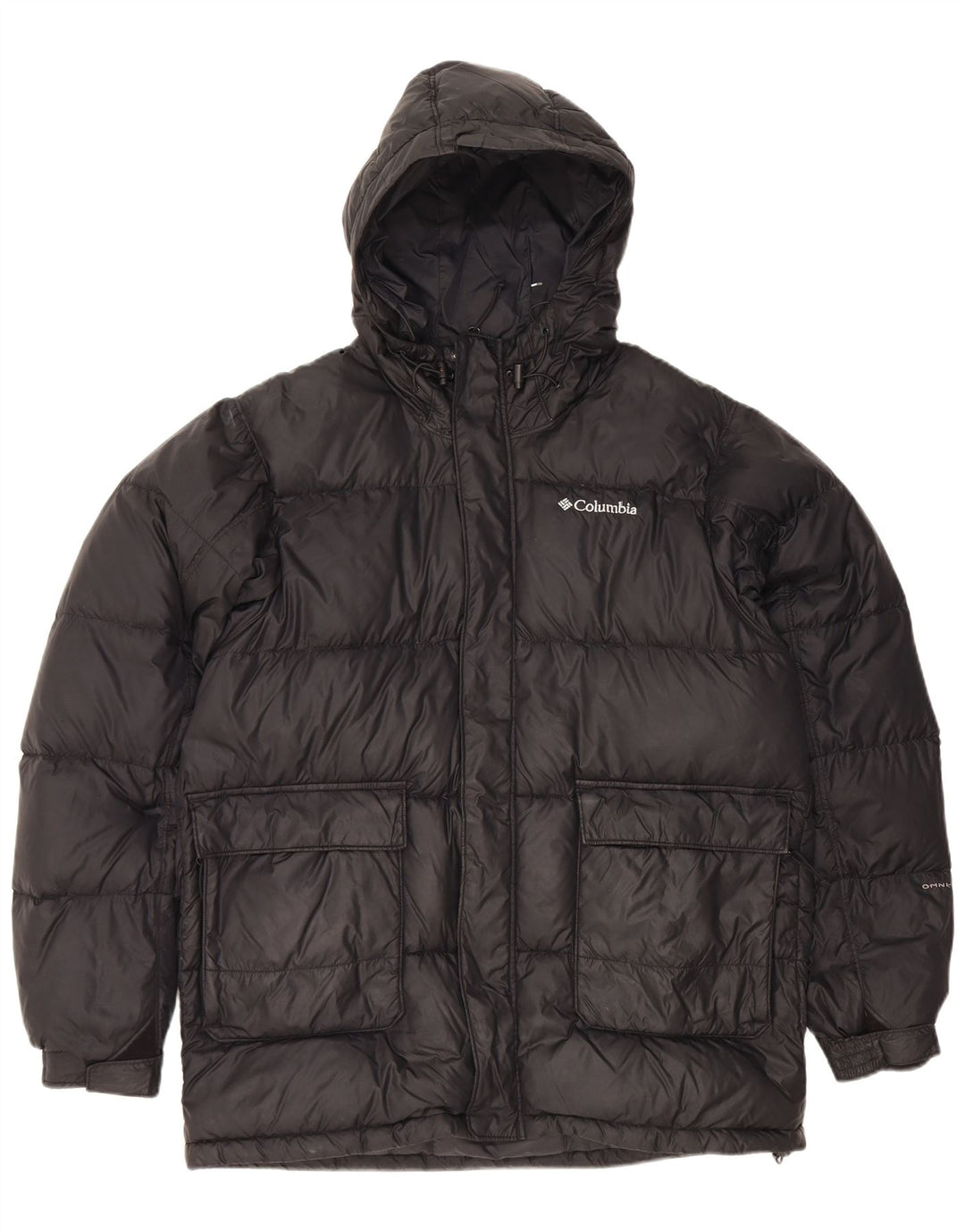 Columbia Herren Omni-Shield Hooded Wattierte Jacke UK 38 Mittelschwarzes Nylon