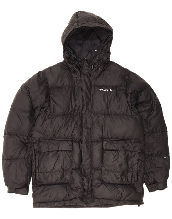 Columbia Herren Omni-Shield Hooded Wattierte Jacke UK 38 Mittelschwarzes Nylon