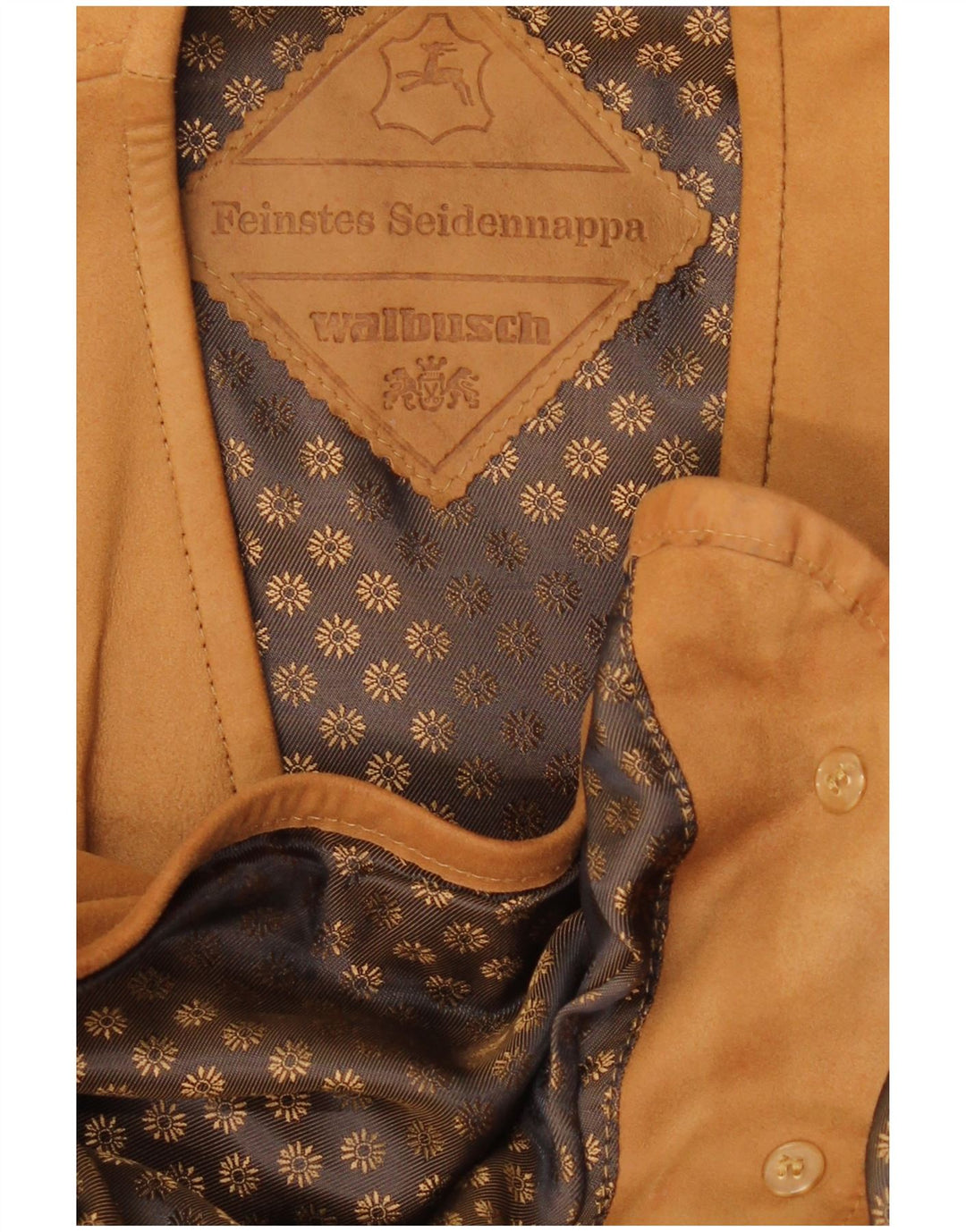 Vintage Herren Lederweste Mittelbraunes Leder
