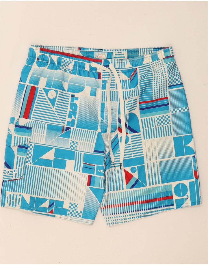 O'Neill Herren-Badeshorts, groß, blau, geometrisch, Polyester