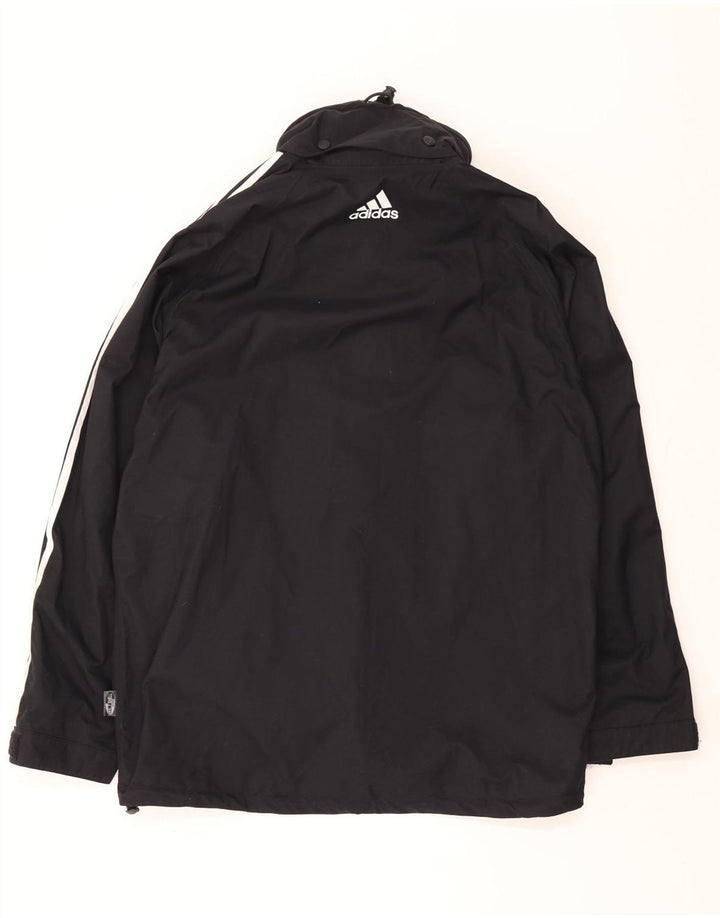 Adidas Herren Climashell Kapuzen-Regenjacke UK 44/46 Großes schwarzes Polyamid