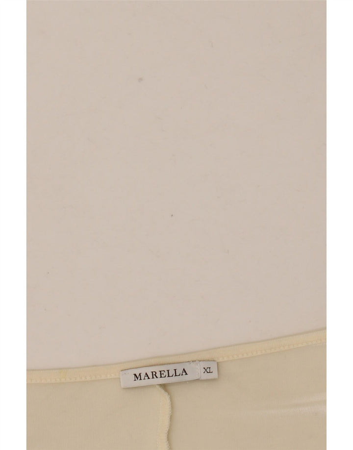 Marella Damen-Blusenoberteil mit 3/4-Ärmeln, UK 18, XL, Weiß