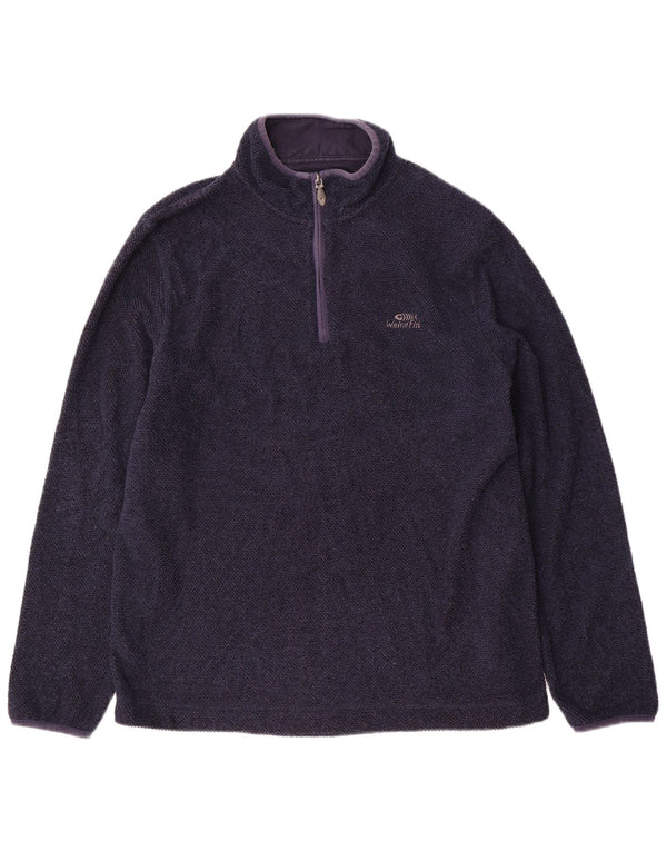 WEIRD FISH Herren-Sweatshirt mit Reißverschluss, XL, Marineblau, Polyester