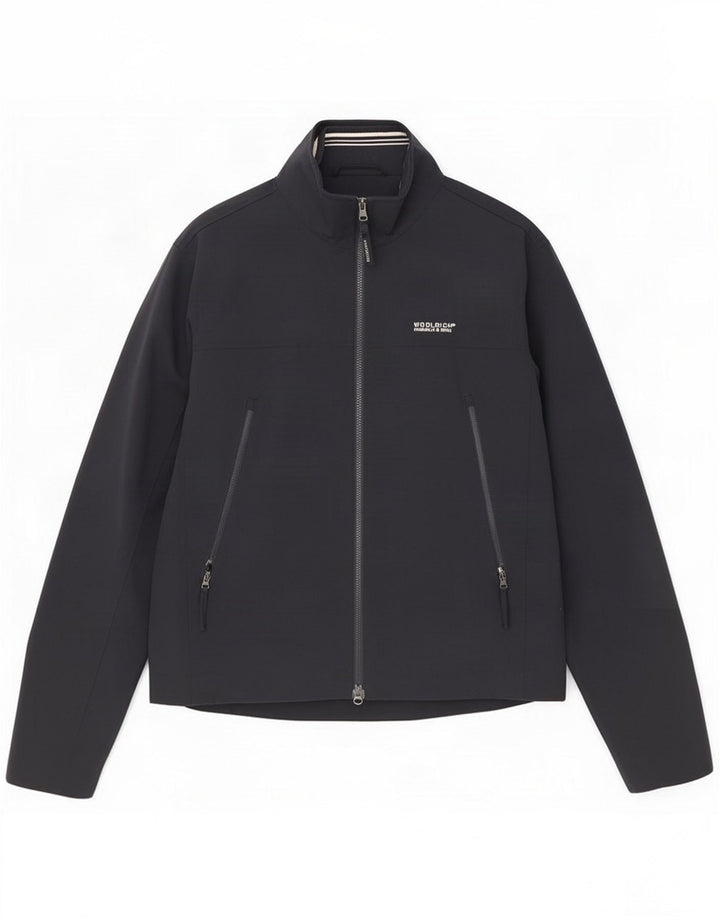 Woolrich Herren-Trainingsanzug-Topjacke XL Marineblaues Nylon