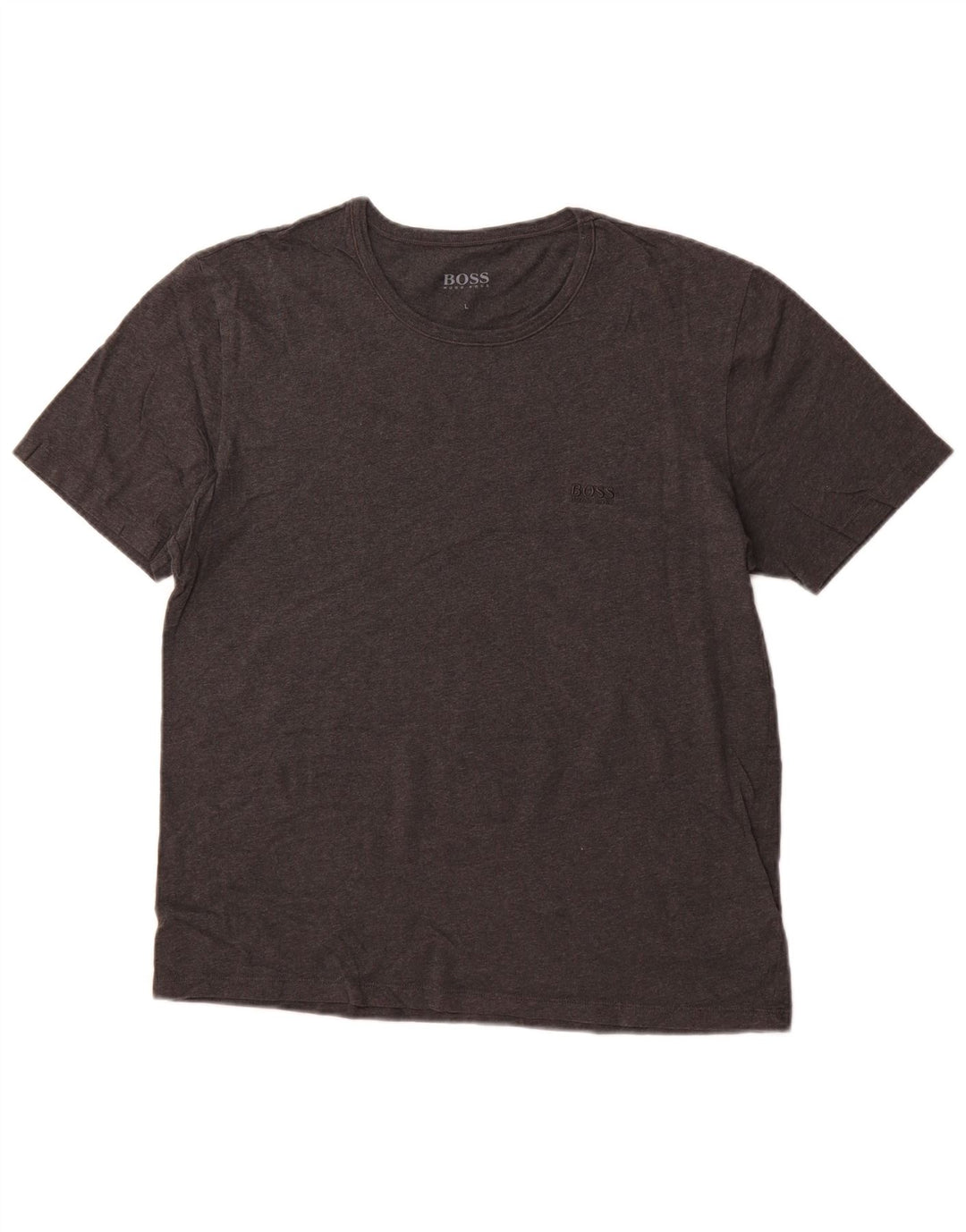 HUGO BOSS Damen T-Shirt Top UK 16 Large Grau Baumwolle