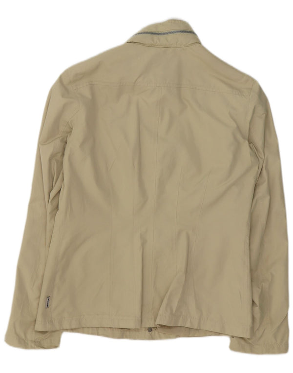 Geox Womens Respira Hooded Utility Jacket UK 10 Small Beige Polyester