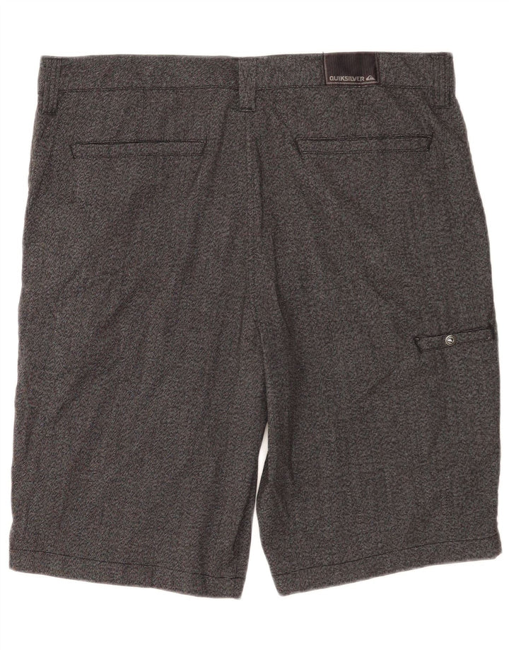 Quiksilver Herren Zathan Cargo Shorts W34 Large Grau Polyester