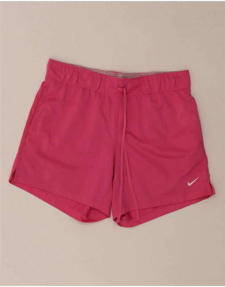 NIKE Damen Dri Fit Sport Shorts UK 4 XS Rosa Polyester