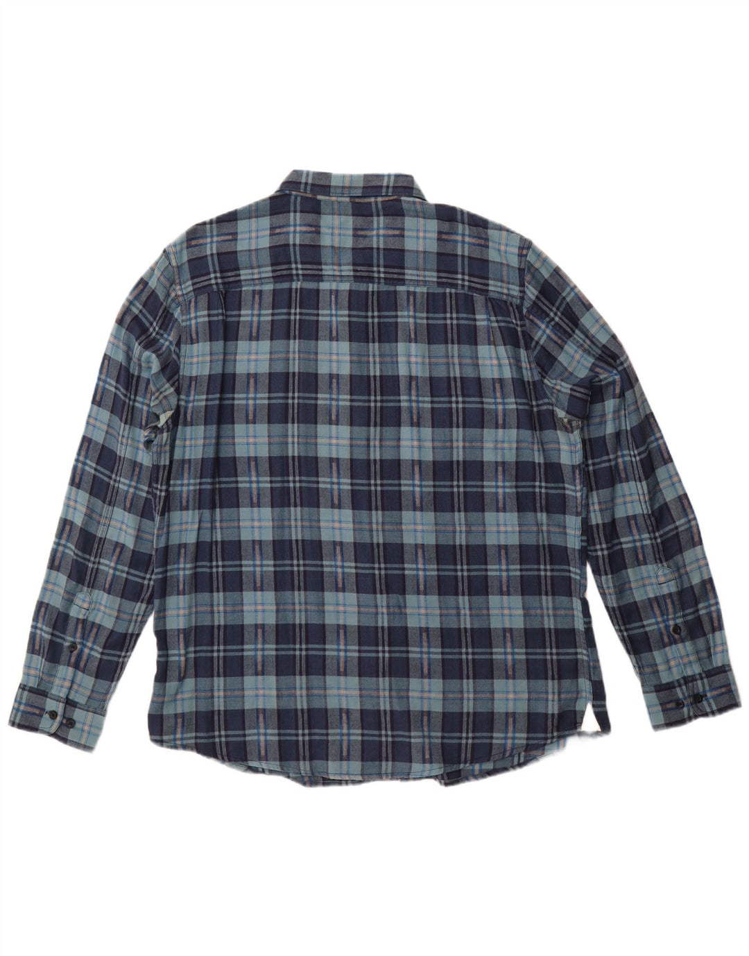 LEE Herren-Flanellhemd 2XL, marineblau, kariert, Baumwolle