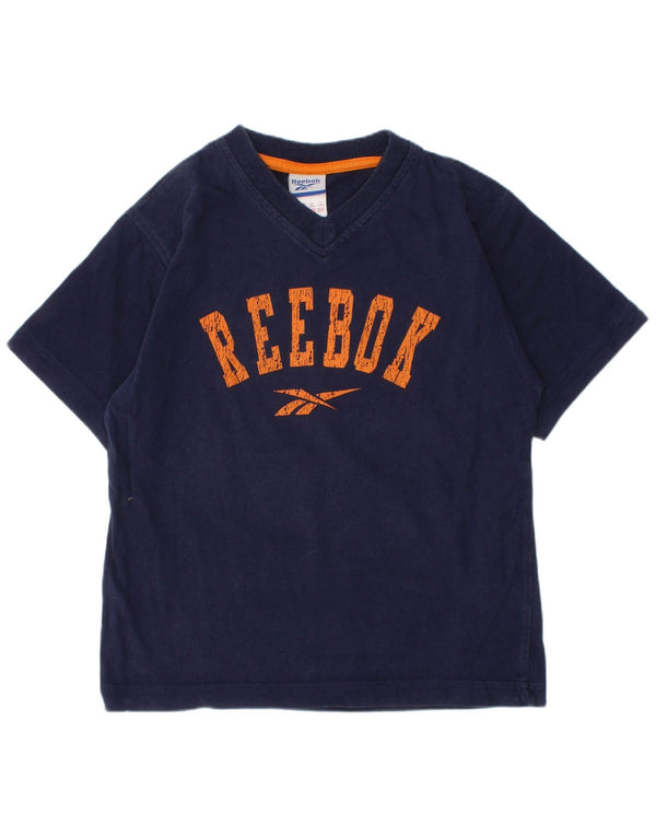 Reebok Jungen Grafik T-Shirt Top 5–6 Jahre Marineblau