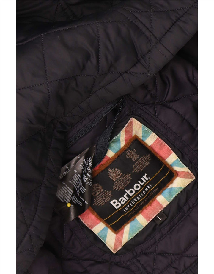 Barbour Herren Steppjacke UK 40 Large Marineblau Polyamid