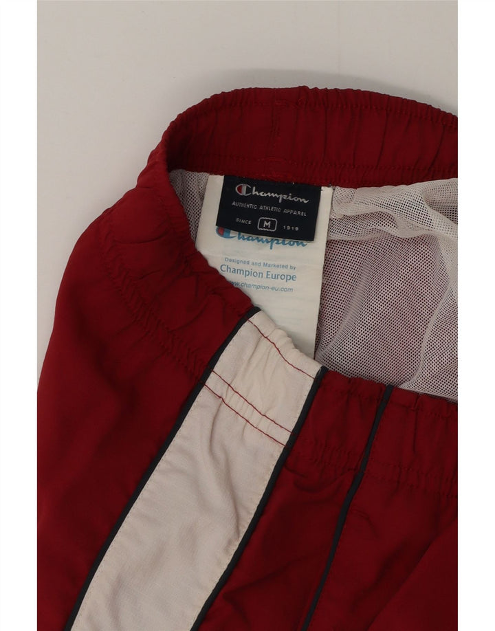 Champion Herren-Badeshorts, Mittelbordeauxfarbenes Farbblock-Polyester