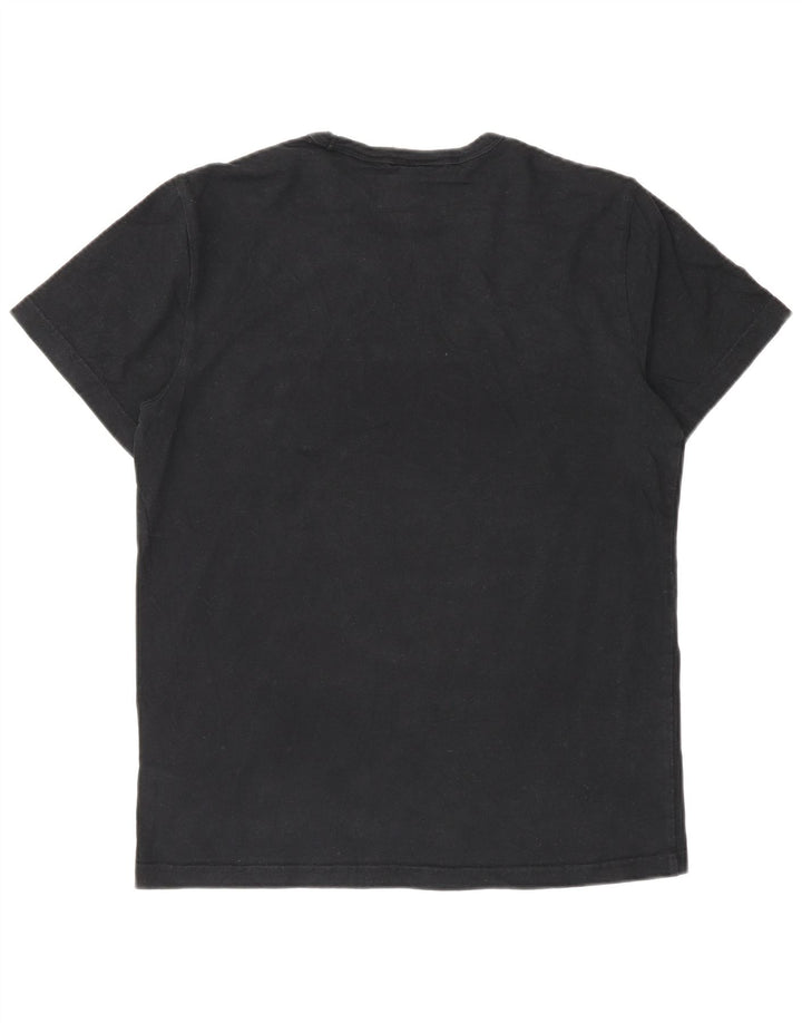 Champion Herren-T-Shirt mit Grafik, Größe S, schwarze Baumwolle