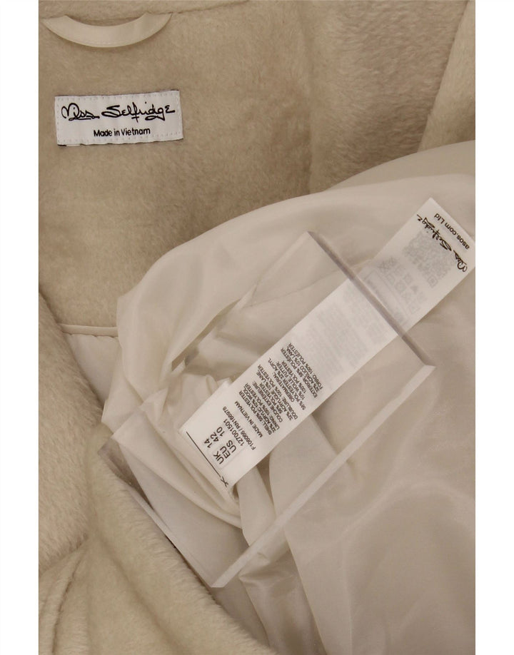 MISS SELFRIDGE Womens Oversized 3 Button Blazer Jacket UK 14 Large  Beige Vintage Miss Selfridge and Second-Hand Miss Selfridge from Messina Hembry 