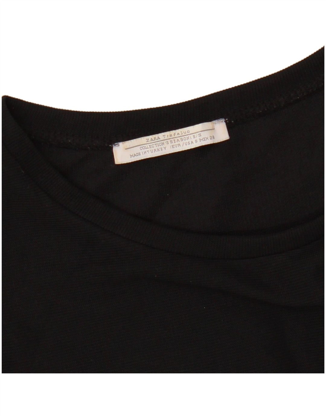 ZARA Damen Trafaluc Off Shoulder Kleid UK 8 Small Schwarz