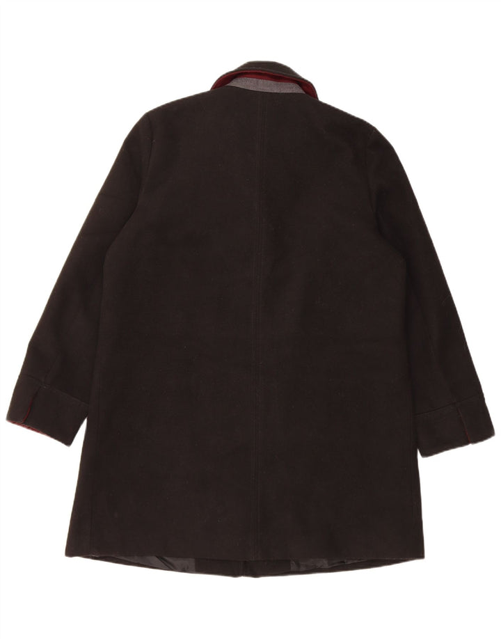 Topshop Damenmantel UK 12 Mittelschwarzes Polyester