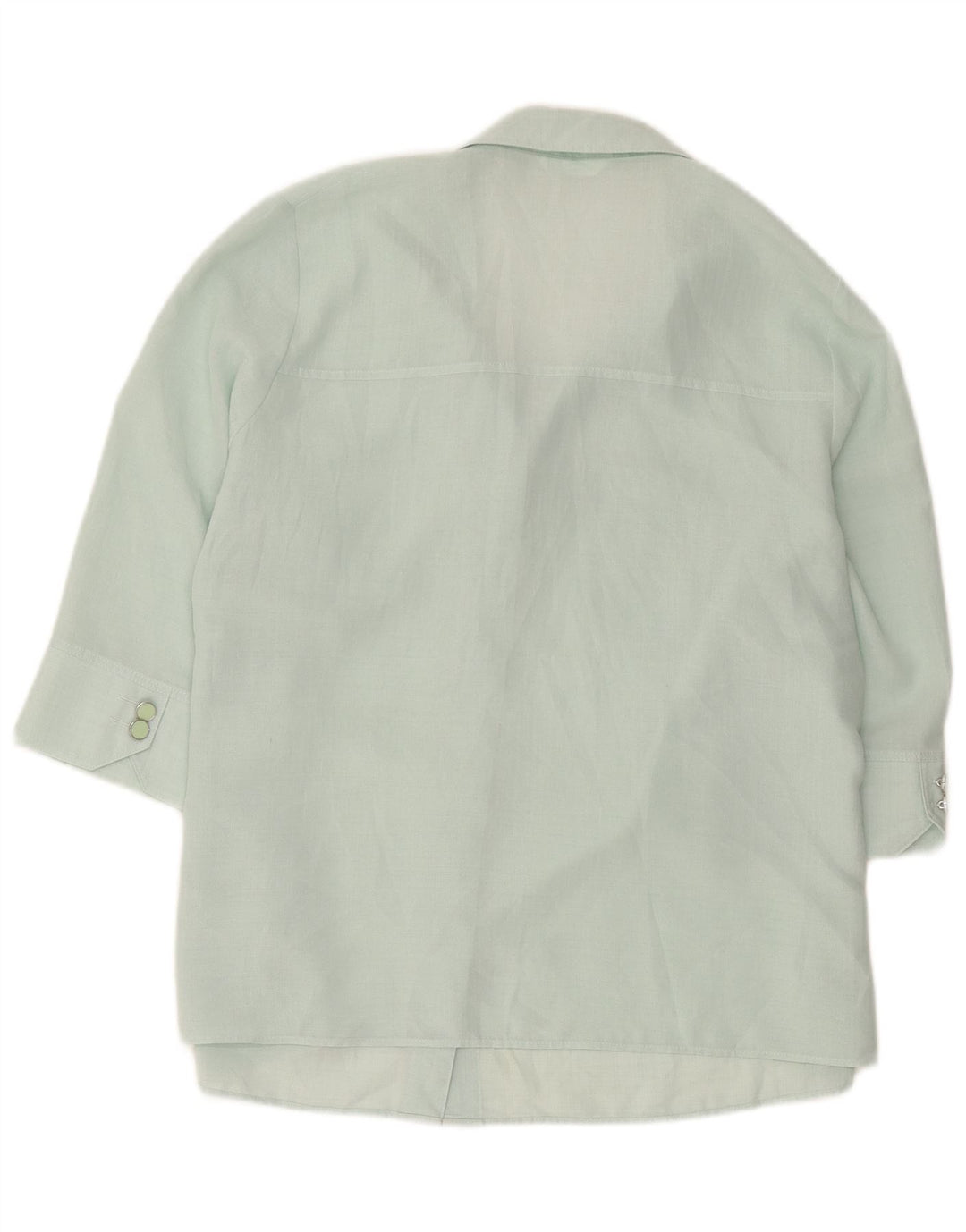 Marks & Spencer Damen Kurzarmhemd UK 20 2XL Grün Polyester